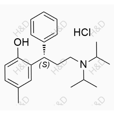 (S)-2-(3-(diisopropylamino)-1-phenylpropyl)-4-methylphenol hydrochloride	托特罗定EP杂质F(盐酸盐)