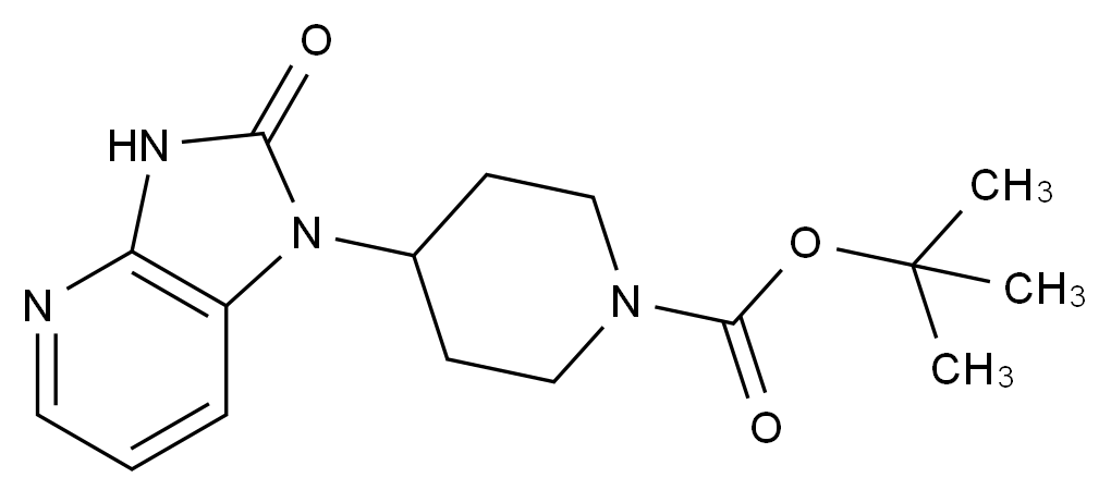 CATO_4-{2-oxo-1H,2H,3H-咪唑-[4,5-b]吡啶-1-基}哌啶-1-羧酸叔丁酯_781649-87-4_97%