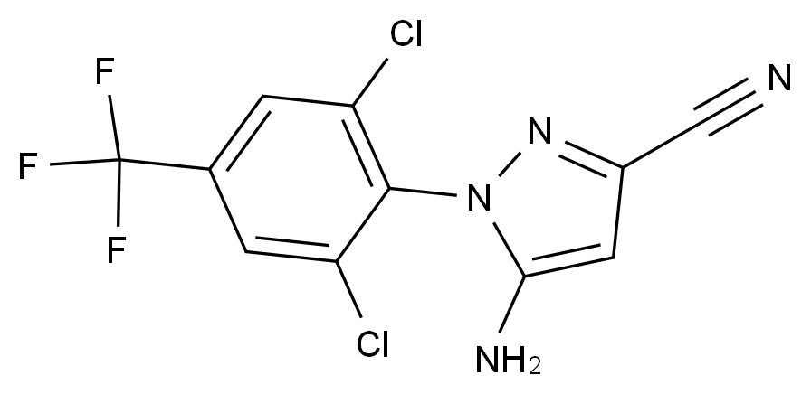 CATO_5-氨基-3-氰基-1-(2,6-二氯-4-三氟甲基苯基)吡唑_120068-79-3_97%