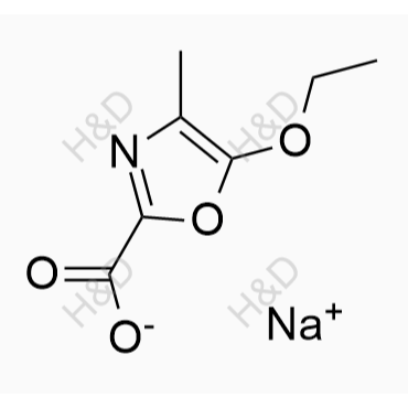 sodium 5-ethoxy-4-methyloxazole-2-carboxylate	维生素B6杂质19（钠盐）	1782982-40-4