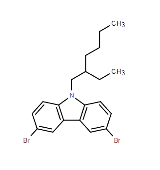 9-(2'-乙基己基)-3,6-二溴咔唑