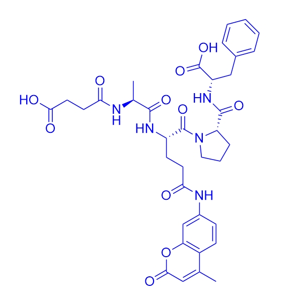 Suc-Ala-Glu-Pro-Phe-AMC/142997-30-6/Pin1和Par14基脯氨酰异构酶的底物多肽Suc-Ala-Glu-Pro-Phe-AMC