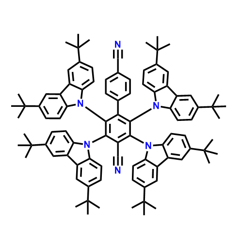 2,3,5,6-四（3,6-二叔丁基-9H-咔唑-9-基）-lI.'-联苯I]-4,4'-二腈 2413165-89-4