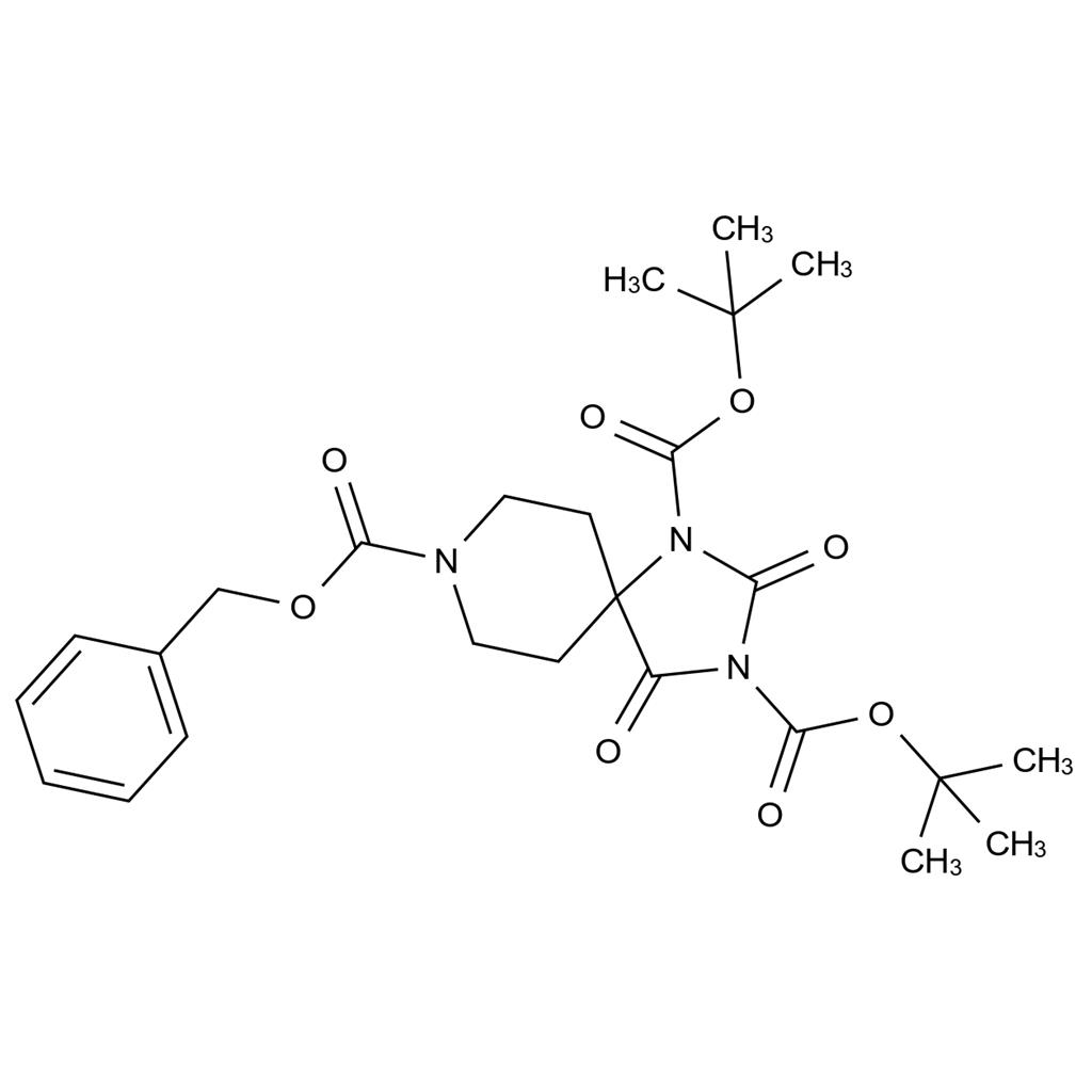CATO_8-苄基-1,3-二-叔丁基2,4-二氧-1,3,8-三氮杂螺[4.5]癸-1,3,8-三甲酸酯_1005187-65-4_97%
