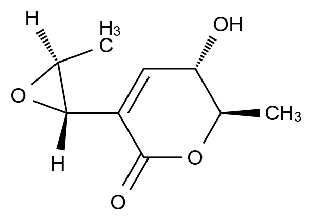 CATO_(5S,6R)-5,6-二氢-5-羟基-6-甲基-3-[(2S,3S)-3-甲基环氧乙烷基]-2H-吡喃-2-酮_17398-00-4_97%