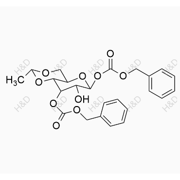 dibenzyl ((2R,4aR,6S,7R,8S,8aR)-7-hydroxy-2-methylhexahydropyrano[3,2-d][1,3]dioxine-6,8-diyl) dicarbonate	依托泊苷杂质6