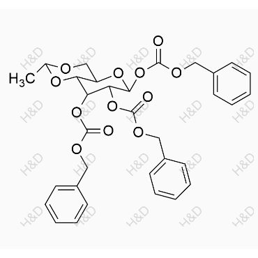 tribenzyl ((2R,4aR,6S,7R,8R,8aR)-2-methylhexahydropyrano[3,2-d][1,3]dioxine-6,7,8-triyl) tricarbonate	依托泊苷杂质8