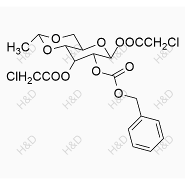 benzyl ((2R,4aR,6S,7R,8R,8aR)-6,8-bis((1-chlorovinyl)peroxy)-2-methylhexahydropyrano[3,2-d][1,3]dioxin-7-yl) carbonate	依托泊苷杂质11