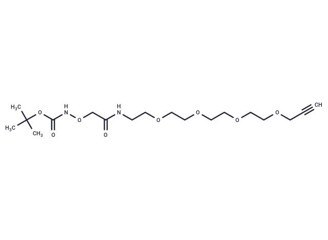 化合物 Boc-aminooxy-amide-PEG4-propargyl|T17641|TargetMol