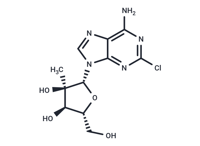 化合物 2-Chloro-2’-C-methyladenosine|TNU0098|TargetMol