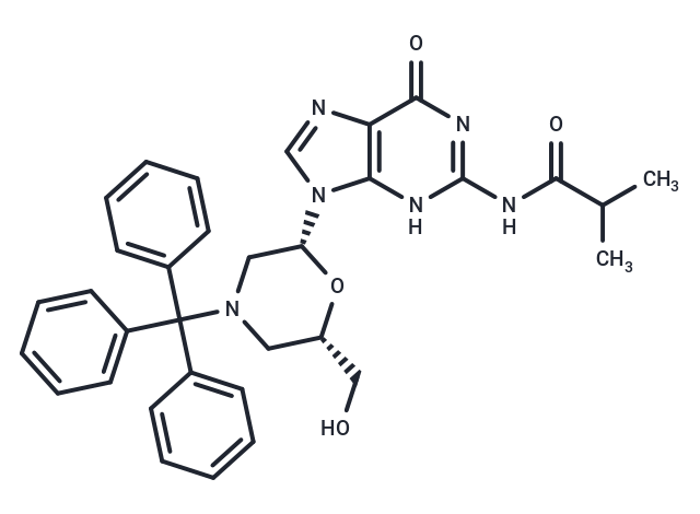 化合物 N2-Isobutyryl-N-trityl-morpholino ? guanosine|TNU1123|TargetMol