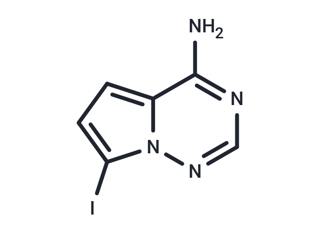 化合物 7-Iodopyrrolo[2,1-f][1,2,4]triazin-4-amine|T64496|TargetMol