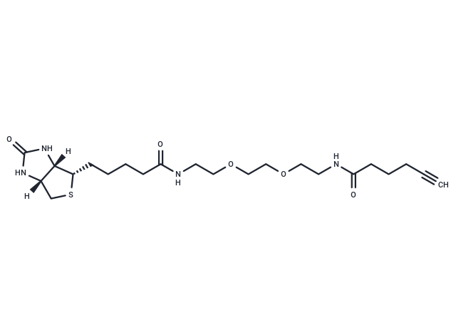 化合物 Biotin-PEG2-C4-alkyne|T14584|TargetMol