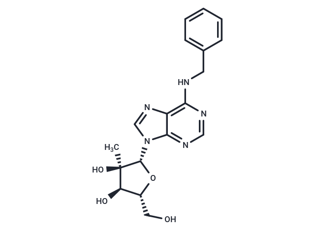 化合物 N6-Benzyl-2’-C-methyladenosine|TNU0459|TargetMol