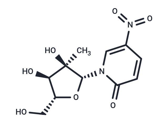 化合物 1-(2-C-b-Methyl-b-D-ribofuranosyl)-5-nitropyridine-2(1H)-one|TNU0800|TargetMol