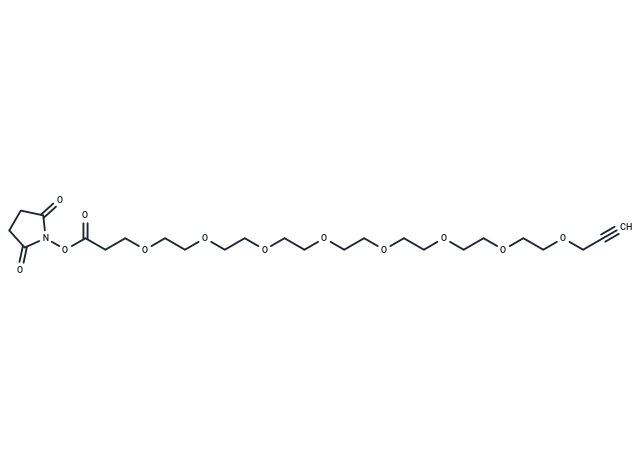 化合物 Propargyl-PEG8-NHS ester|T16647|TargetMol