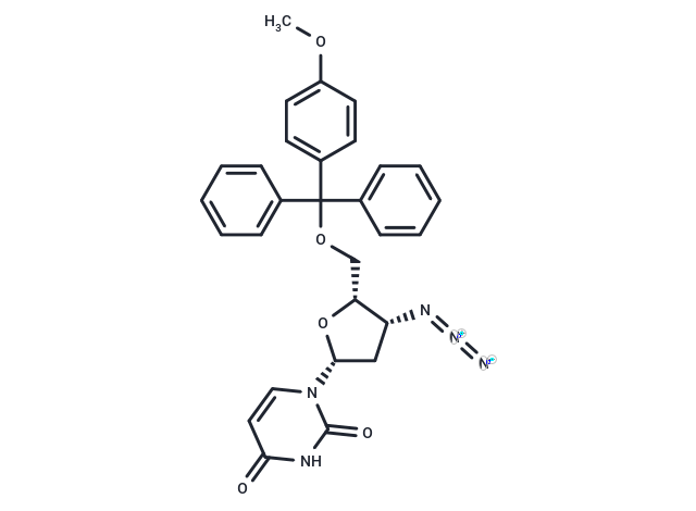 化合物 3’-beta-Azido-2’,3’-dideoxy-5’-O-(4-methoxytrityl)uridine|TNU0926|TargetMol