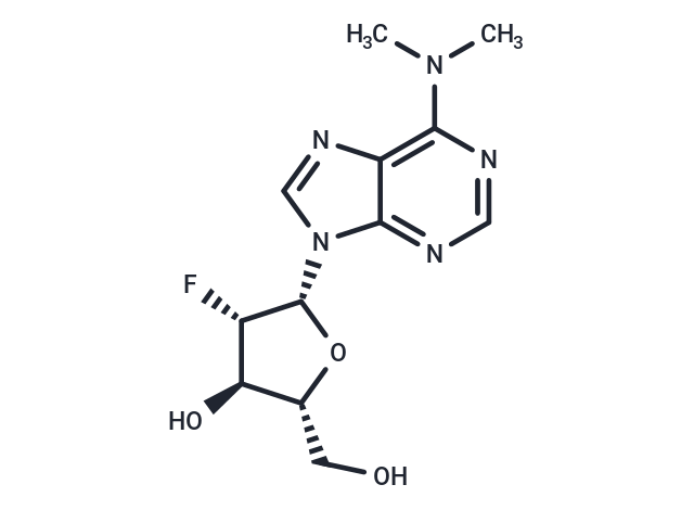 化合物 2’-Fluoro-2’-deoxy-N6,N6-dimethylarabinoadenosine|TNU0320|TargetMol