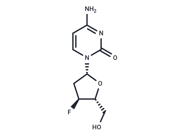 化合物 2’,3’-Dideoxy-3’-fluorocytidine|TNU0208|TargetMol