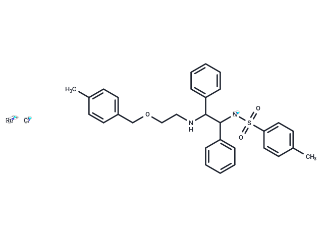 化合物 N-[(1S,2S)-1,2-Diphenyl-2-(2-(4-methylbenzyloxy)ethylamino)-ethyl]-4-methylbenzene sulfonamide(chloro)ruthenium(II)|T67266|TargetMol