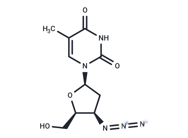 化合物 1-(3-beta-Azido-2,3-dideoxy-beta-D-threopenta-furanosyl)thymine|TNU0789|TargetMol