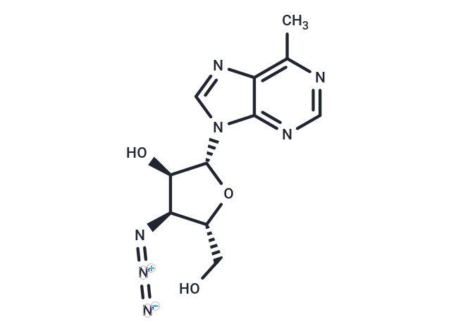 化合物 6-Methylpurine-b-D-(3-azido-3-deoxy)riboside|TNU0219|TargetMol