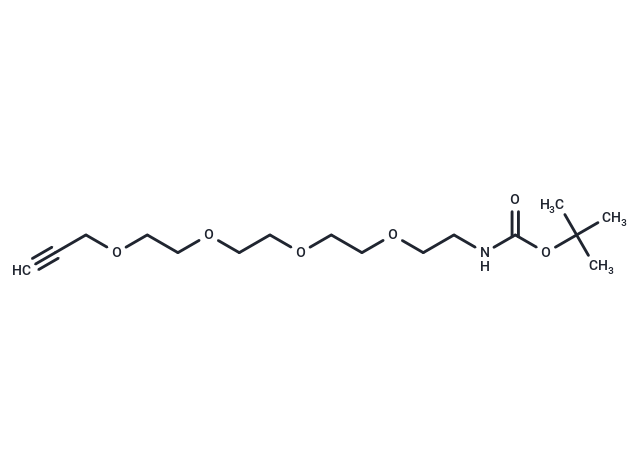 化合物 Boc-N-Amido-PEG4-propargyl|T14730|TargetMol