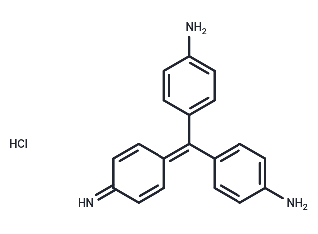 化合物 4,4'-((4-Iminocyclohexa-2,5-dien-1-ylidene)methylene)dianiline hydrochloride|T64740|TargetMol