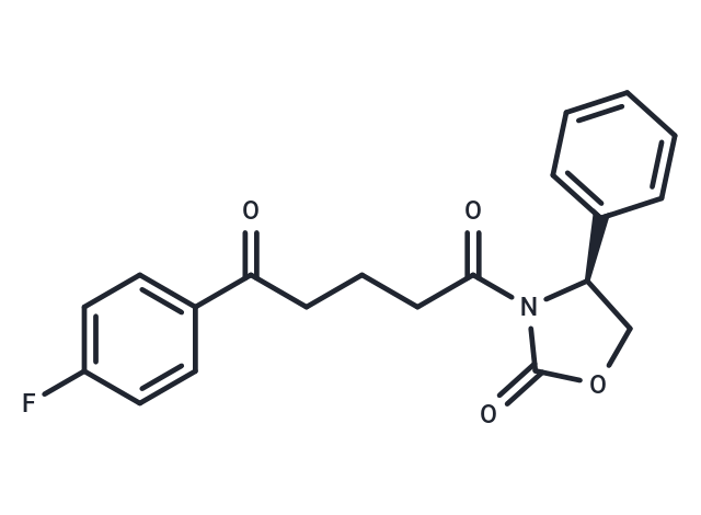 化合物 (S)-1-(4-Fluorophenyl)-5-(2-oxo-4-phenyloxazolidin-3-yl)pentane-1,5-dione|T65826|TargetMol