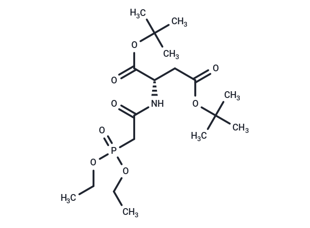 化合物 N-[(Diethoxyphosphiny1)]acetyl-L-aspartic acid ?di-tert-butyl ester|TNU0897|TargetMol