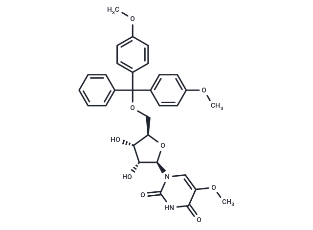 化合物 5’-O-(4,4’-Dimethoxytrityl)-5-methoxyuridine|TNU0852|TargetMol