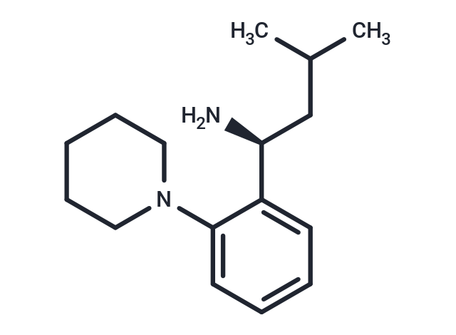 化合物 (S)-3-Methyl-1-(2-(piperidin-1-yl)phenyl)butan-1-amine|T65764|TargetMol