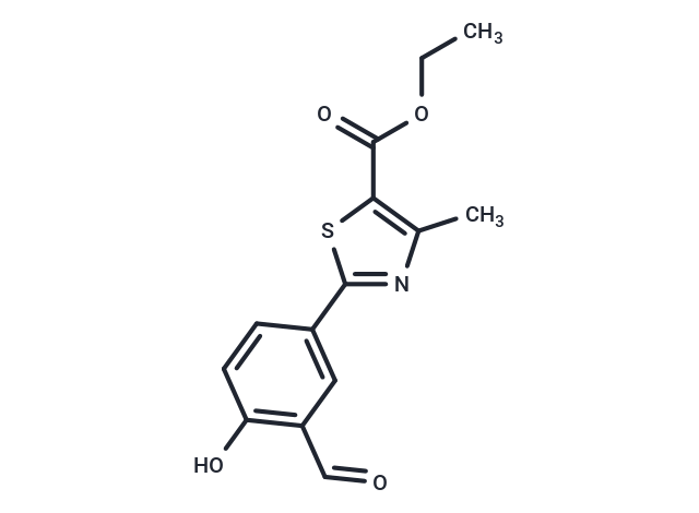 化合物 Ethyl 2-(3-formyl-4-hydroxyphenyl)-4-methylthiazole-5-carboxylate|T65565|TargetMol