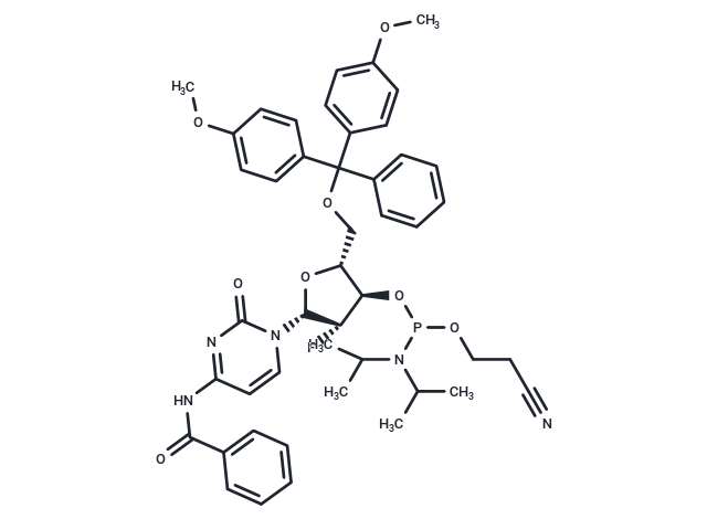 化合物 2’-Fluoro-2’-deoxy-ara-C(Bz)-3’-phosphoramidite|TNU1176|TargetMol