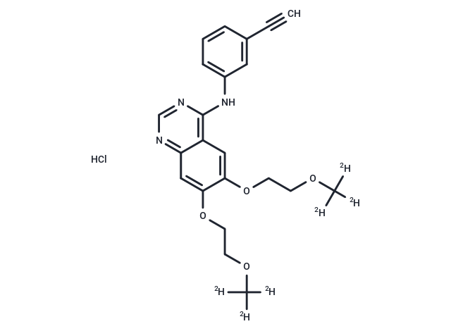 化合物 Erlotinib-d6 hydrochloride|T19312|TargetMol