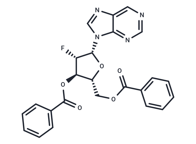 化合物 Purine-9-beta-D-(3’,5’-di-O-benzoyl-2’-deoxy-2’-fluoro)arabinoriboside|TNU0754|TargetMol