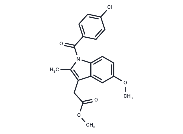 化合物 Methyl 2-(1-(4-chlorobenzoyl)-5-methoxy-2-methyl-1H-indol-3-yl)acetate|T65290|TargetMol