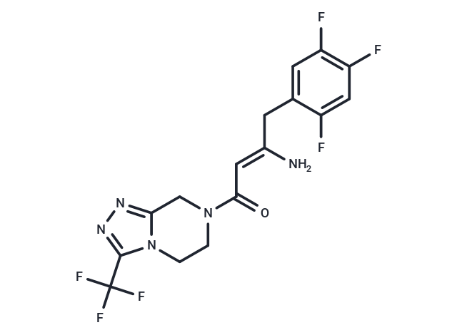 化合物 (2Z)-4-Oxo-4-[3-(trifluoromethyl)-5,6-dihydro[1,2,4]triazolo[4,3-a]pyrazine-7(8H)-yl]-1-(2,4,5-trifluorophenyl)but-2-en-2-amine|T66986|TargetMol