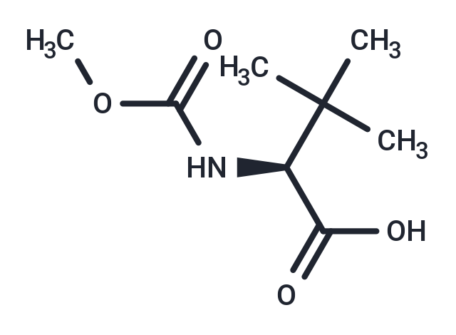 化合物 (S)-2-((Methoxycarbonyl)amino)-3,3-dimethylbutanoic acid|T67026|TargetMol