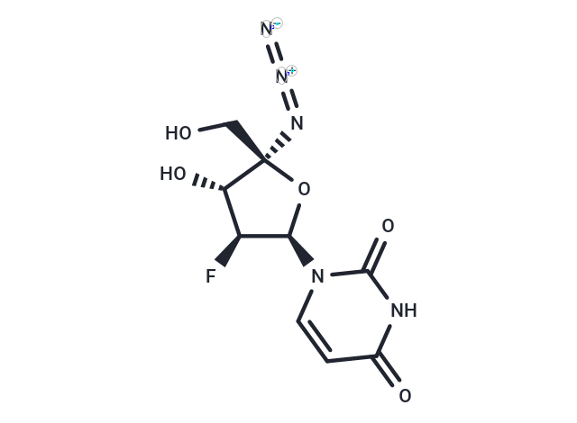 化合物 4’-Azido-2’-deoxy-2’-fluoro-beta-D-arabino ribofuranosyl uracil|TNU0087|TargetMol