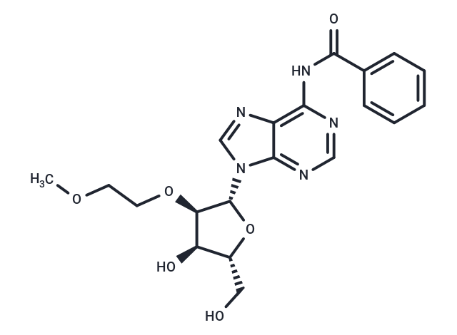 化合物 N6-Benzoyl-2’-O-(2-methoxyethyl)adenosine|TNU0705|TargetMol