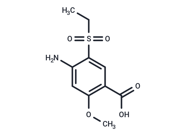 化合物 4-Amino-5-(ethylsulfonyl)-2-methoxybenzoic acid|T67489|TargetMol