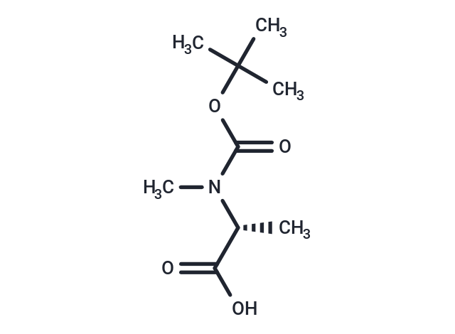 化合物 (R)-2-((tert-Butoxycarbonyl)(methyl)amino)propanoic acid|T64989|TargetMol