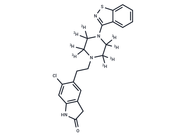 化合物 Ziprasidone D8|T13400|TargetMol