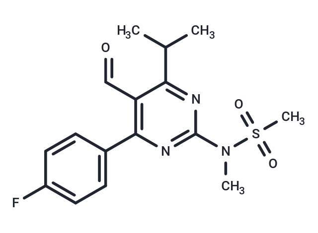 化合物 N-(4-(4-Fluorophenyl)-5-formyl-6-isopropylpyrimidin-2-yl)-N-methylmethanesulfonamide|T65584|TargetMol