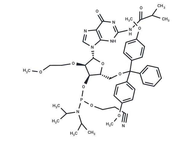 化合物 2’-MOE-G(iBu)-3’-phosphoramidite|TNU0960|TargetMol