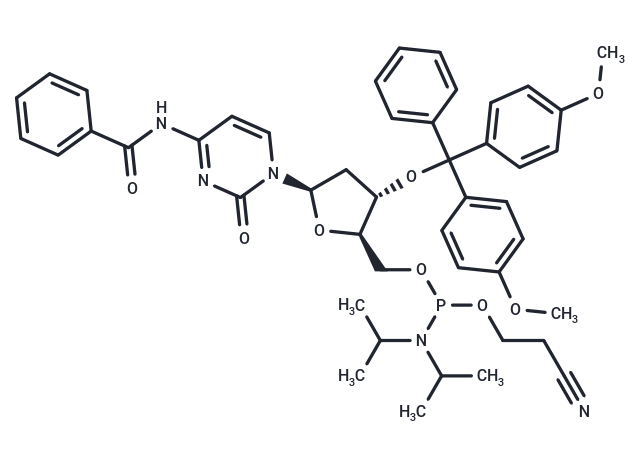 化合物 N4-Bz-3’-O-DMTr-2’-deoxycytidine ? 5’-O-CE-phosphoramidite|TNU1605|TargetMol