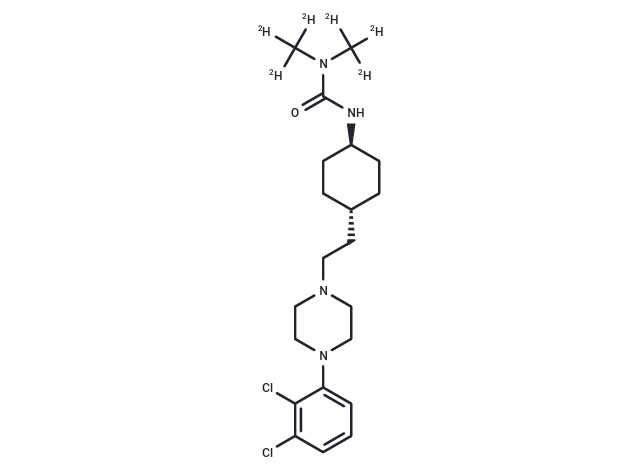 化合物 Cariprazine D6|T10681|TargetMol