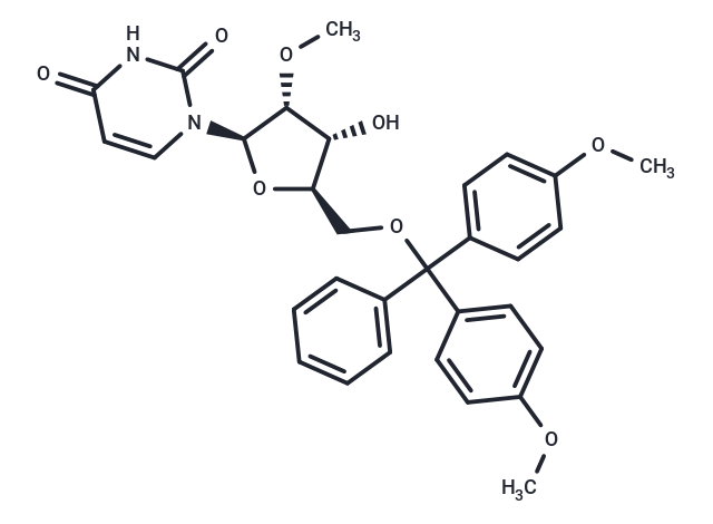 化合物 5’-O-(4,4’-Dimethoxytrityl)-2’-O-Methyl uridine|TNU0619|TargetMol