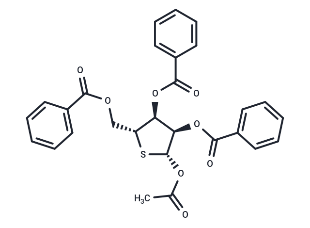 化合物 2,3,5-Tri-O-benzoyl-1-O-acetyl-4-thio-D-ribofuranose|TNU0694|TargetMol